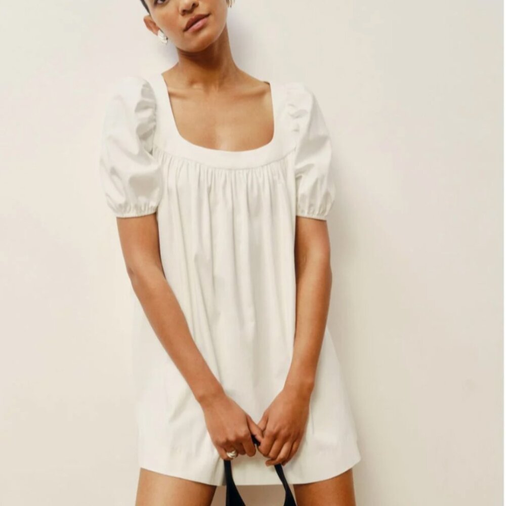 *NEW WITH TAGS* Reformation Nissa Dress, WHITE, Size 8